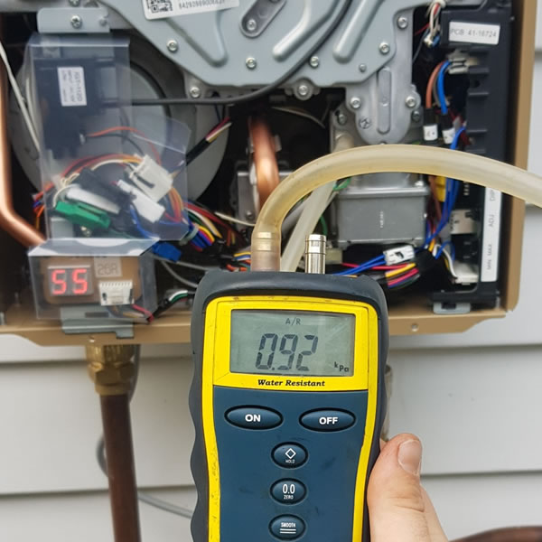 Gas water heater repair