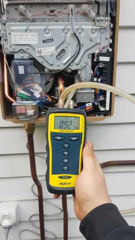 Gas water heater repair